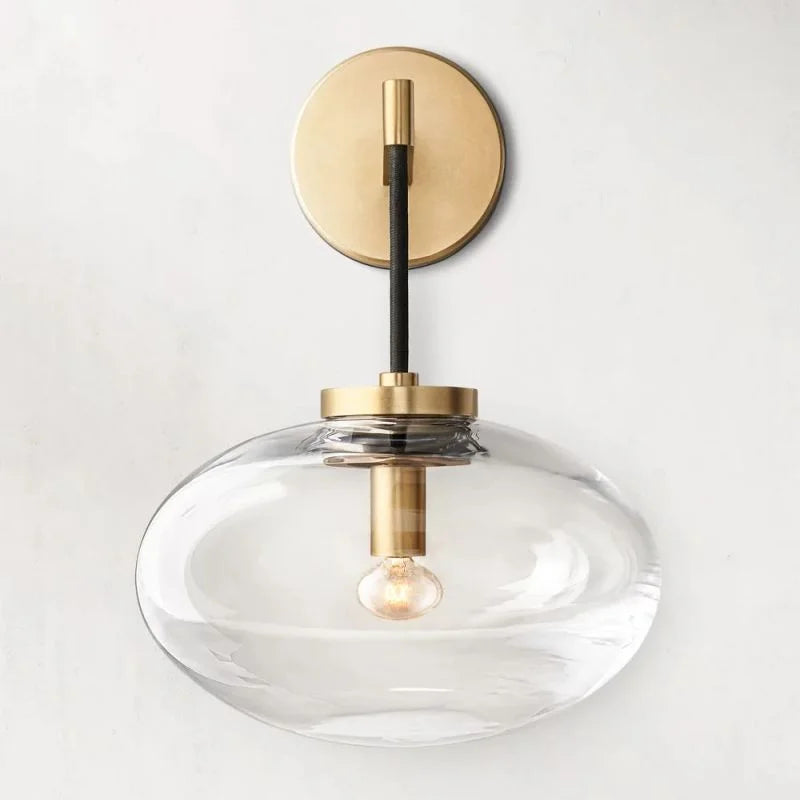 Brass GLASS WALL SCONCE | DESIGN CLFFD1