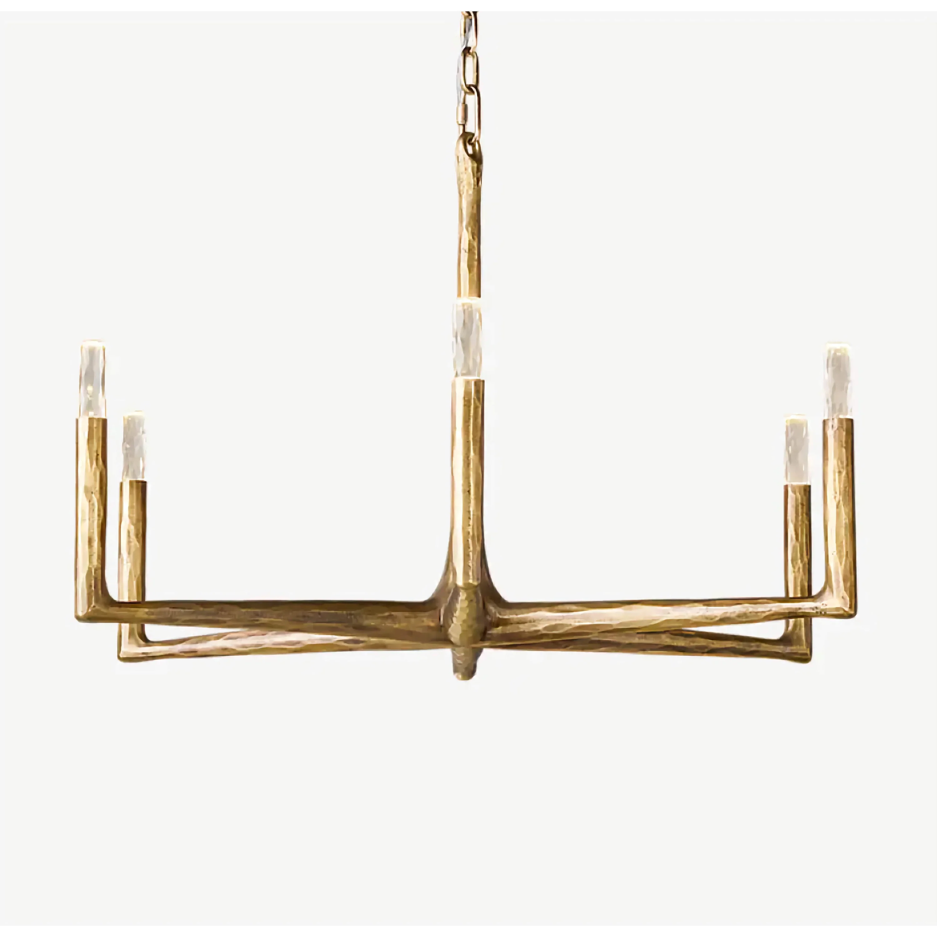 COPPER LINEAR BRASS CHANDELIER | CLRE0079C