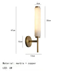 COPPER AND MARBLE WALL LAMP | CLR78520