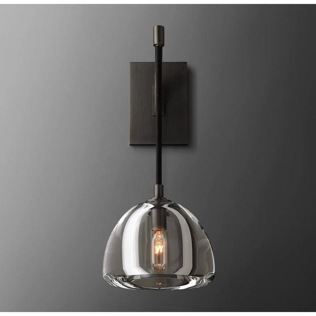 BrassWALL SCONCE WITH GLASS SHADE | CLH8500