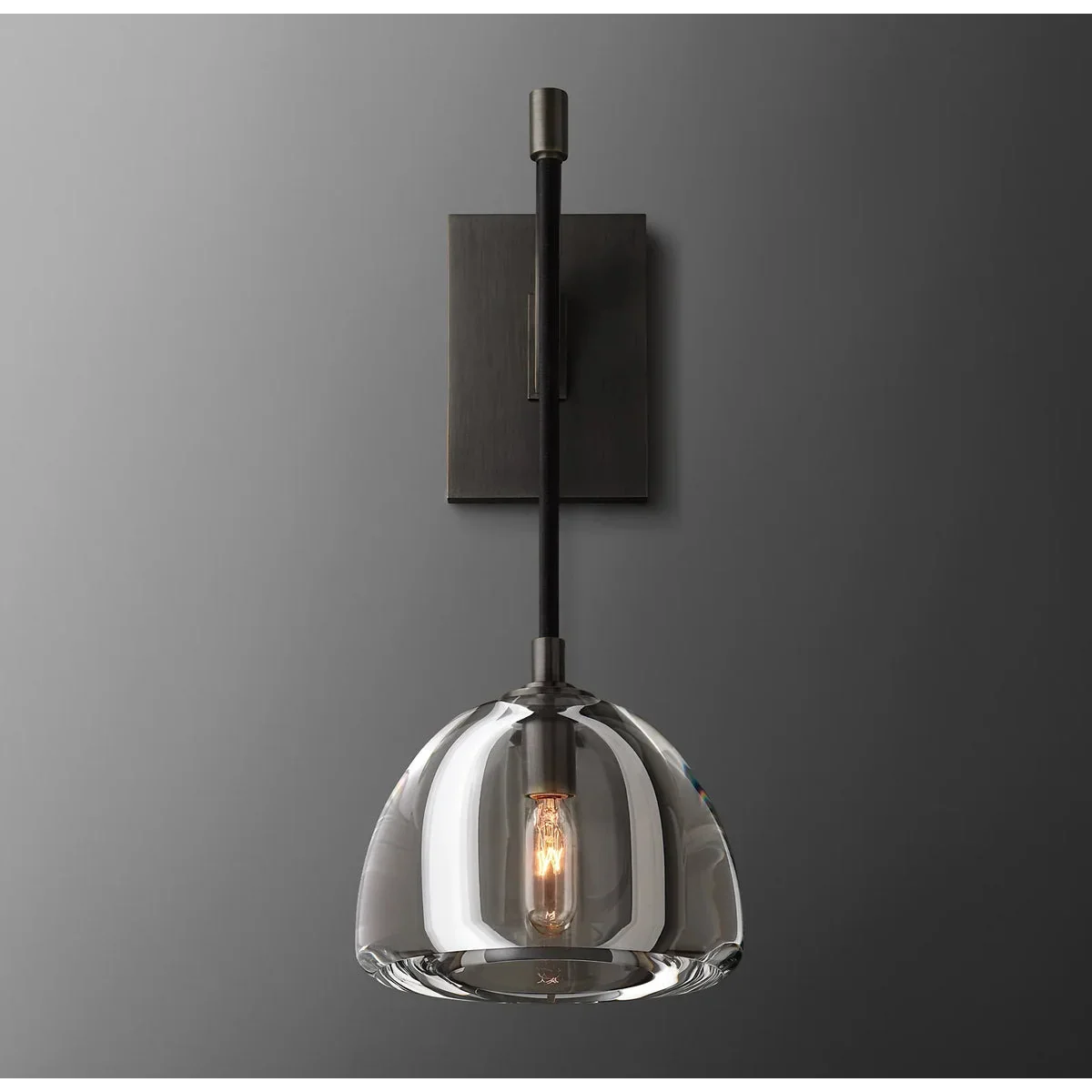 BrassWALL SCONCE WITH GLASS SHADE | CLH8500