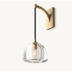 BrassWALL SCONCE WITH GLASS SHADE | CLH8500