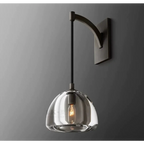BrassWALL SCONCE WITH GLASS SHADE | CLH8500