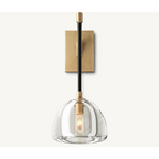 BrassWALL SCONCE WITH GLASS SHADE | CLH8500