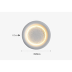 CREATIVE CERAMIC FULL MOON WALL LAMP