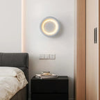 CREATIVE CERAMIC FULL MOON WALL LAMP