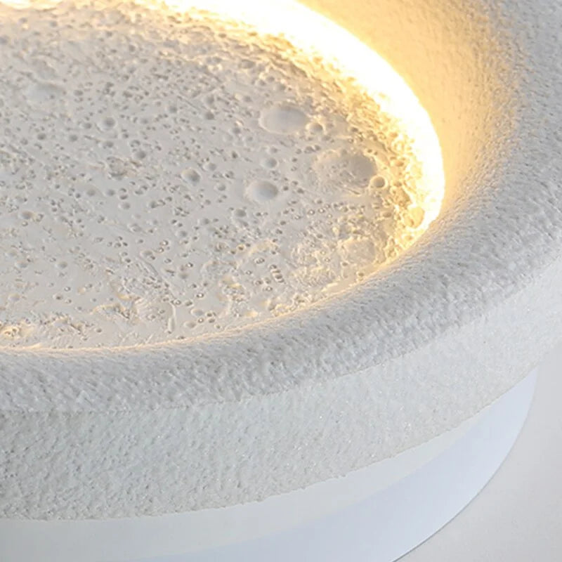 CREATIVE CERAMIC FULL MOON WALL LAMP