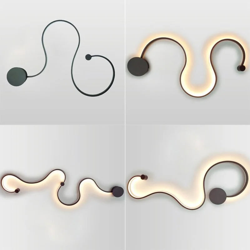 CREATIVE MODERN CURVE LED LAMPS