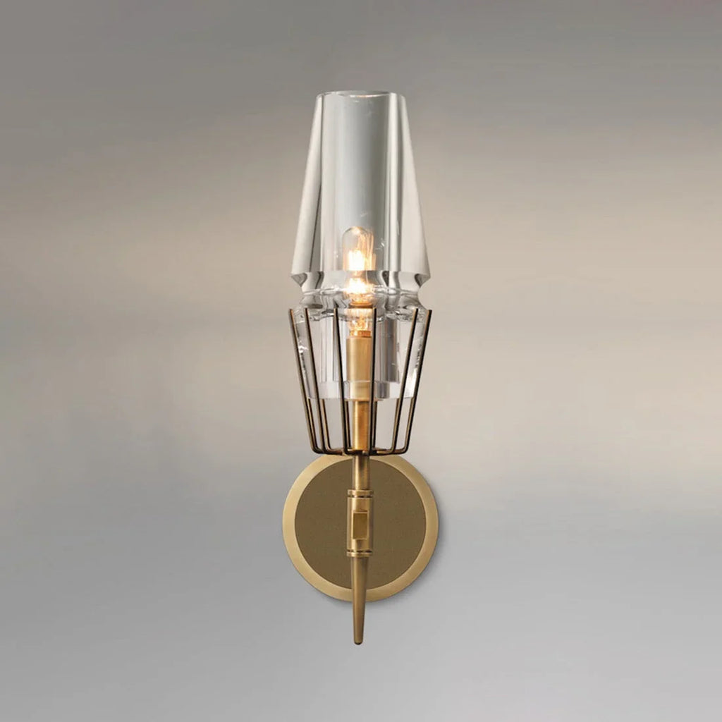 CRYSTAL COPPER CANDLE WALL SCONCES | CLZA015