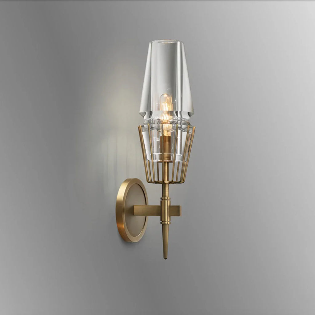 CRYSTAL COPPER CANDLE WALL SCONCES | CLZA015