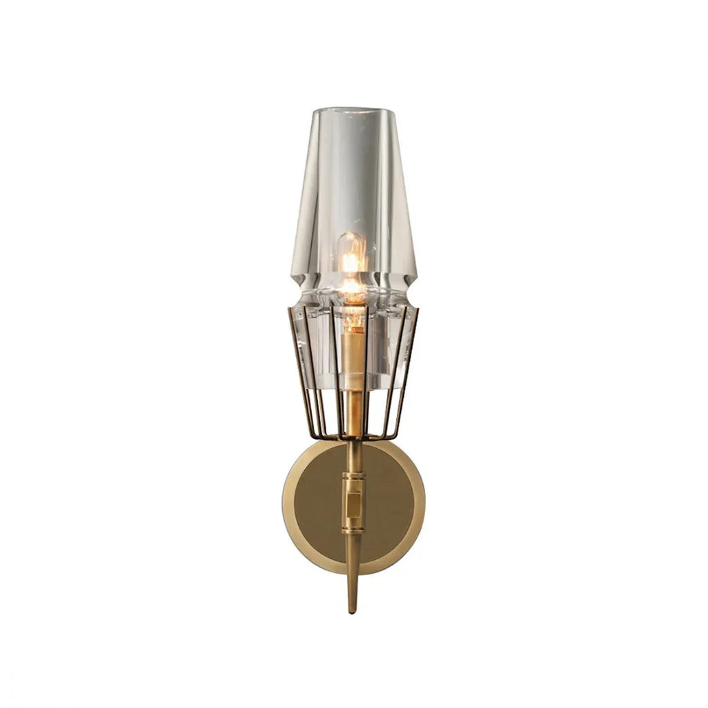 CRYSTAL COPPER CANDLE WALL SCONCES | CLZA015