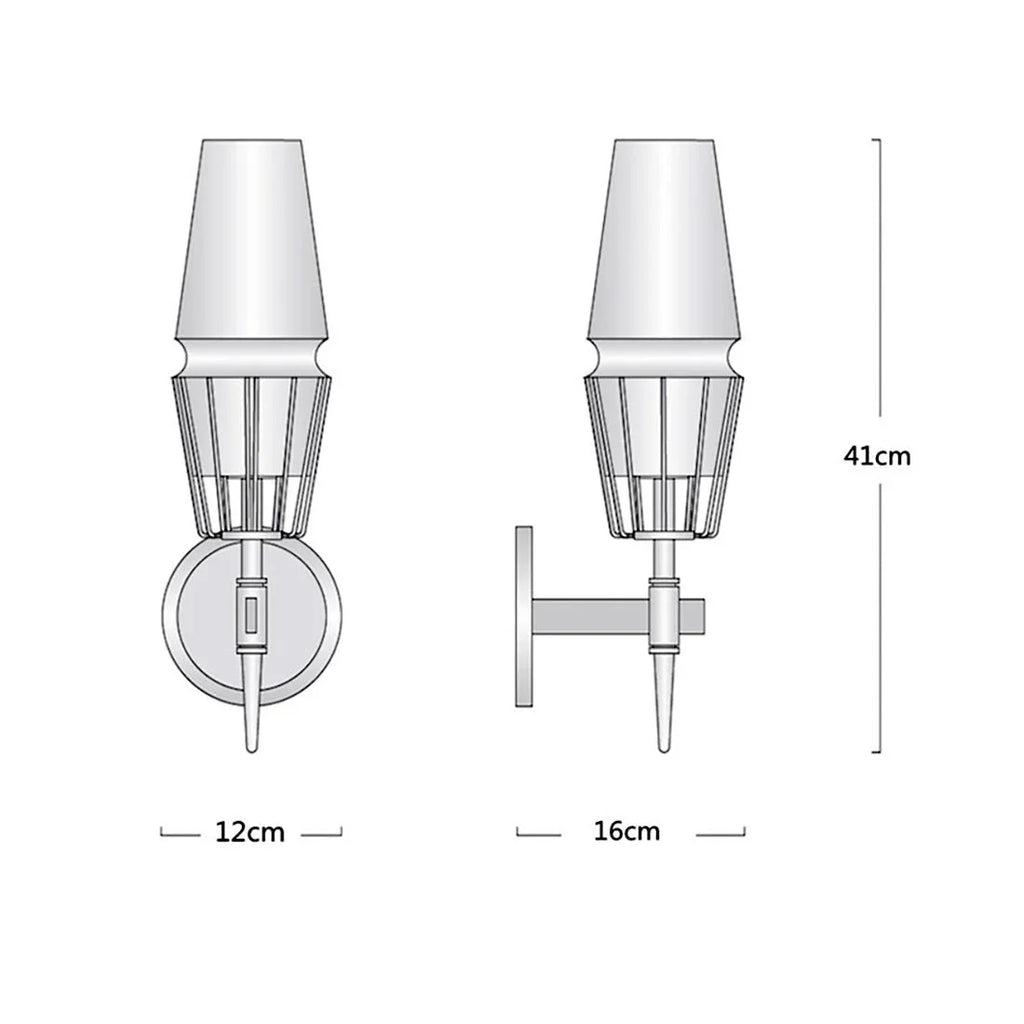 CRYSTAL COPPER CANDLE WALL SCONCES | CLZA015