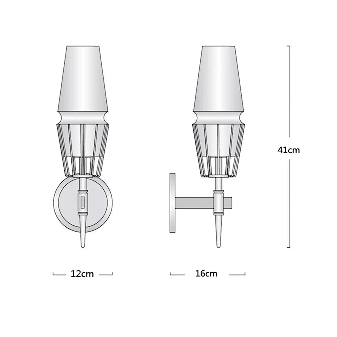 CRYSTAL COPPER CANDLE WALL SCONCES | CLZA015