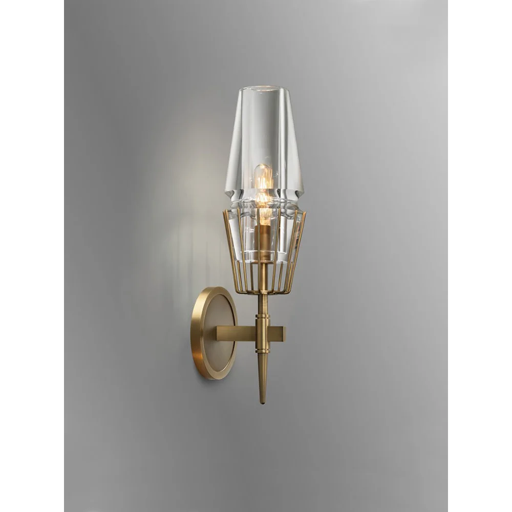 CRYSTAL COPPER CANDLE WALL SCONCES | CLZA015