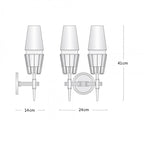 CRYSTAL Brass DOUBLE CANDLE WALL SCONCES | CLZA015B