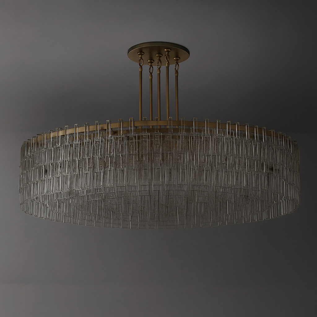 CRYSTAL DRUM CHANDELIER | CLHUYL0258