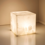 CUBE ALABASTER TABLE LAMP | CLJHJ02