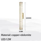 CYLINDRICAL NATURAL MARBLE LED WALL LIGHTS | CL5520017