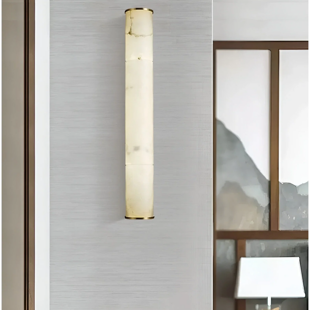 CYLINDRICAL NATURAL MARBLE LED WALL LIGHTS | CL5520017