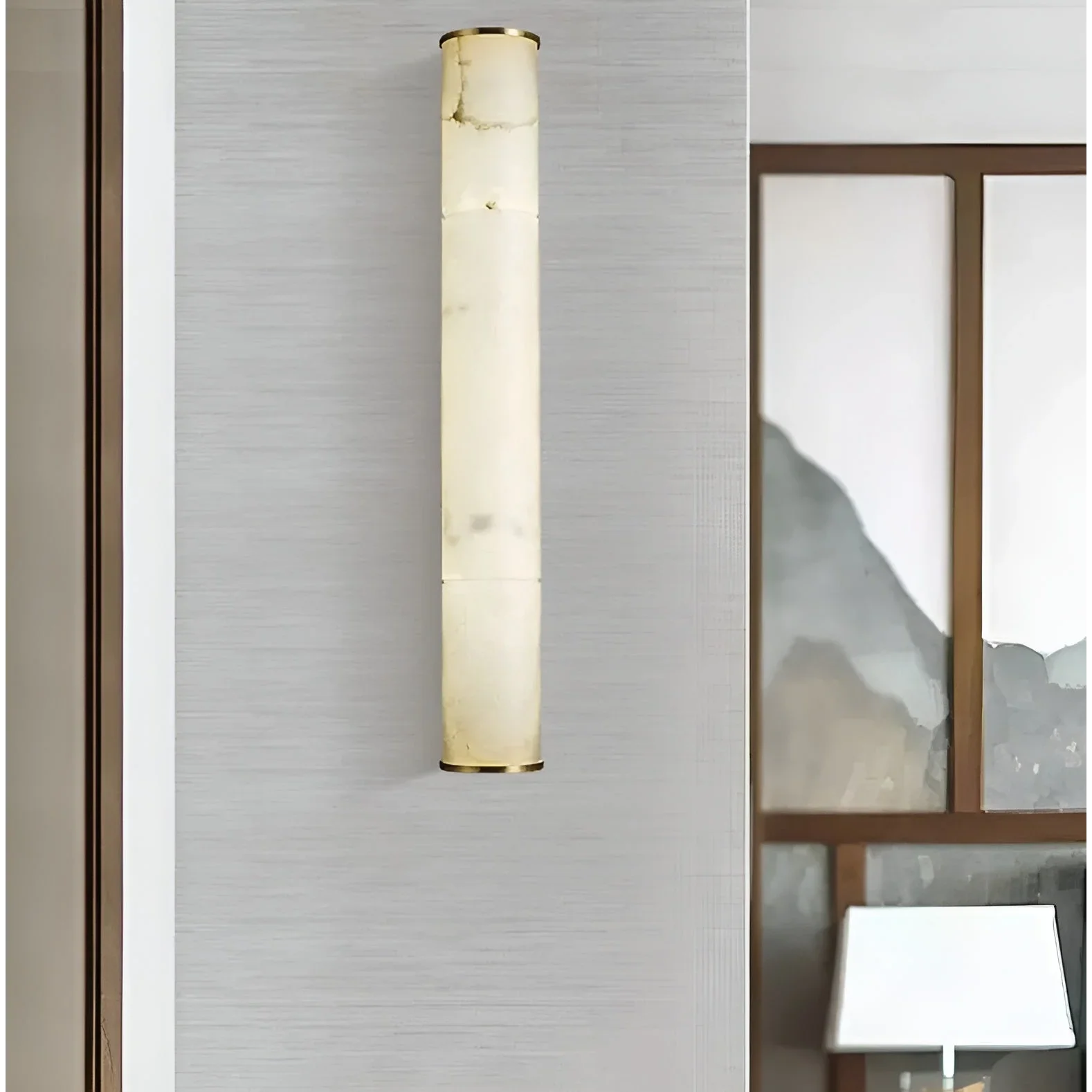 CYLINDRICAL NATURAL MARBLE LED WALL LIGHTS | CL5520017