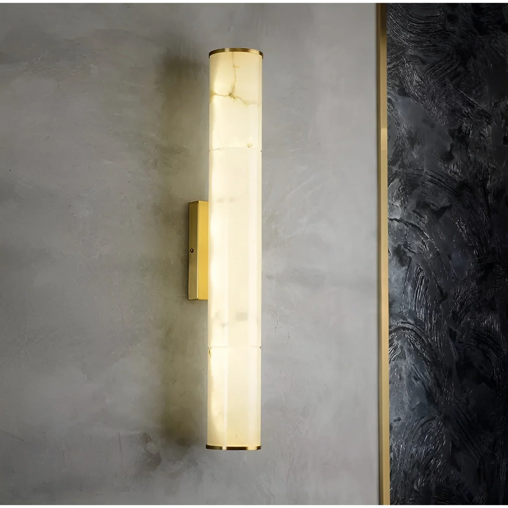 CYLINDRICAL NATURAL MARBLE LED WALL LIGHTS | CL5520017