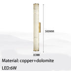 CYLINDRICAL NATURAL MARBLE LED WALL LIGHTS | CL5520017