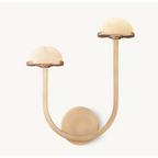 DOUBLE BRASS AND ALABASTER WALL SCONCES | CL0248CH