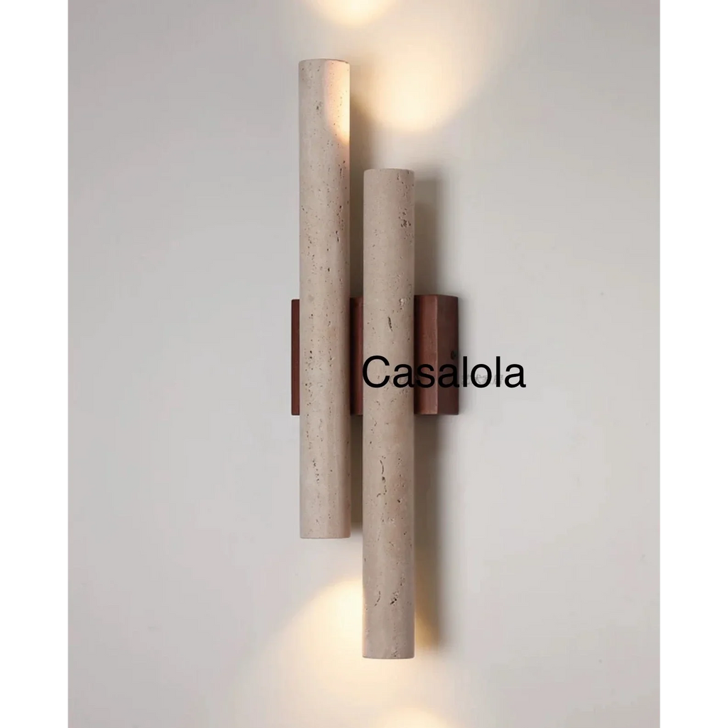 DOUBLE MARBLE AND GLASS WALL LAMP | CLGH8950