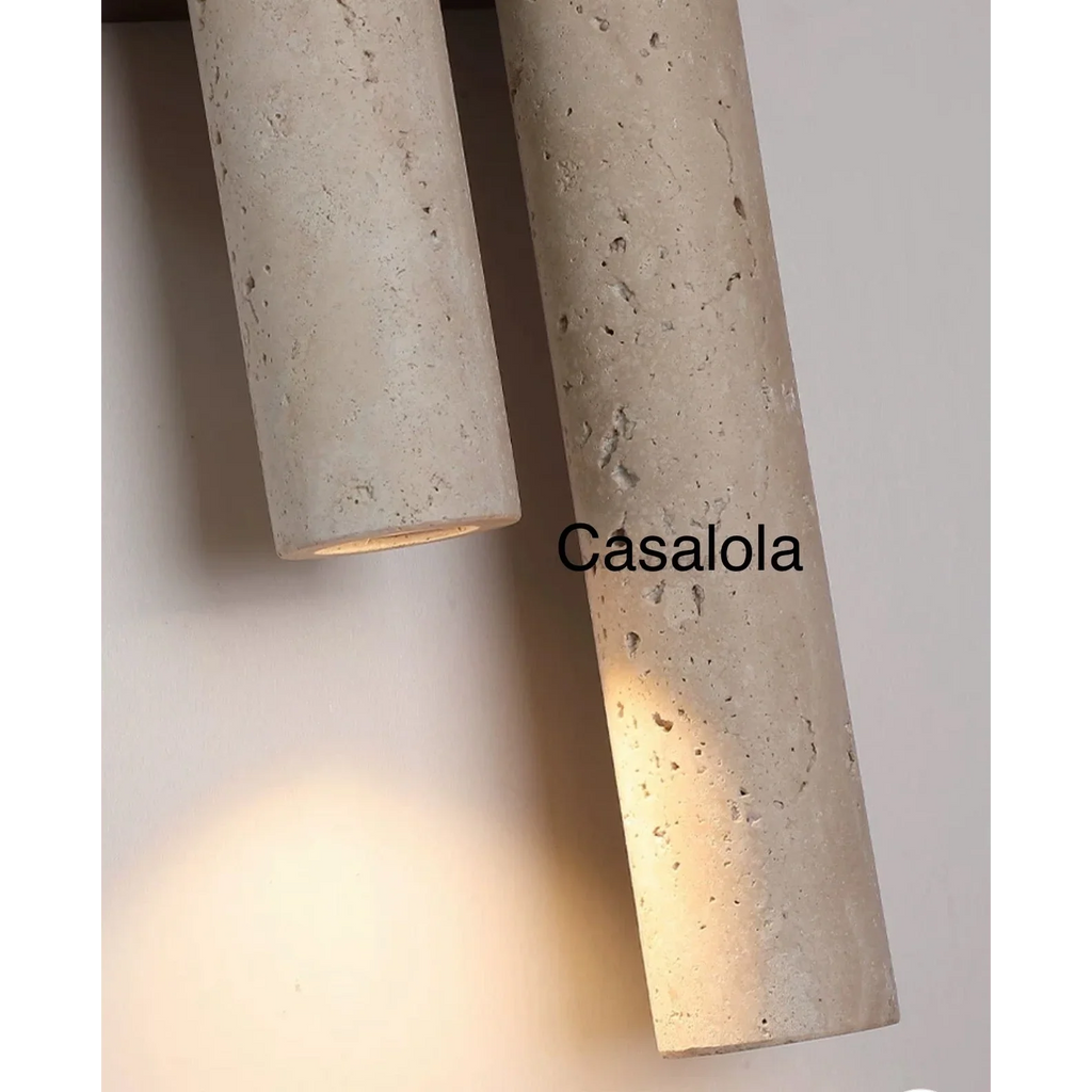 DOUBLE MARBLE AND GLASS WALL LAMP | CLGH8950