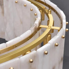 DOUBLE ROUND ALABASTER CHANDELIER | CLFRT05820