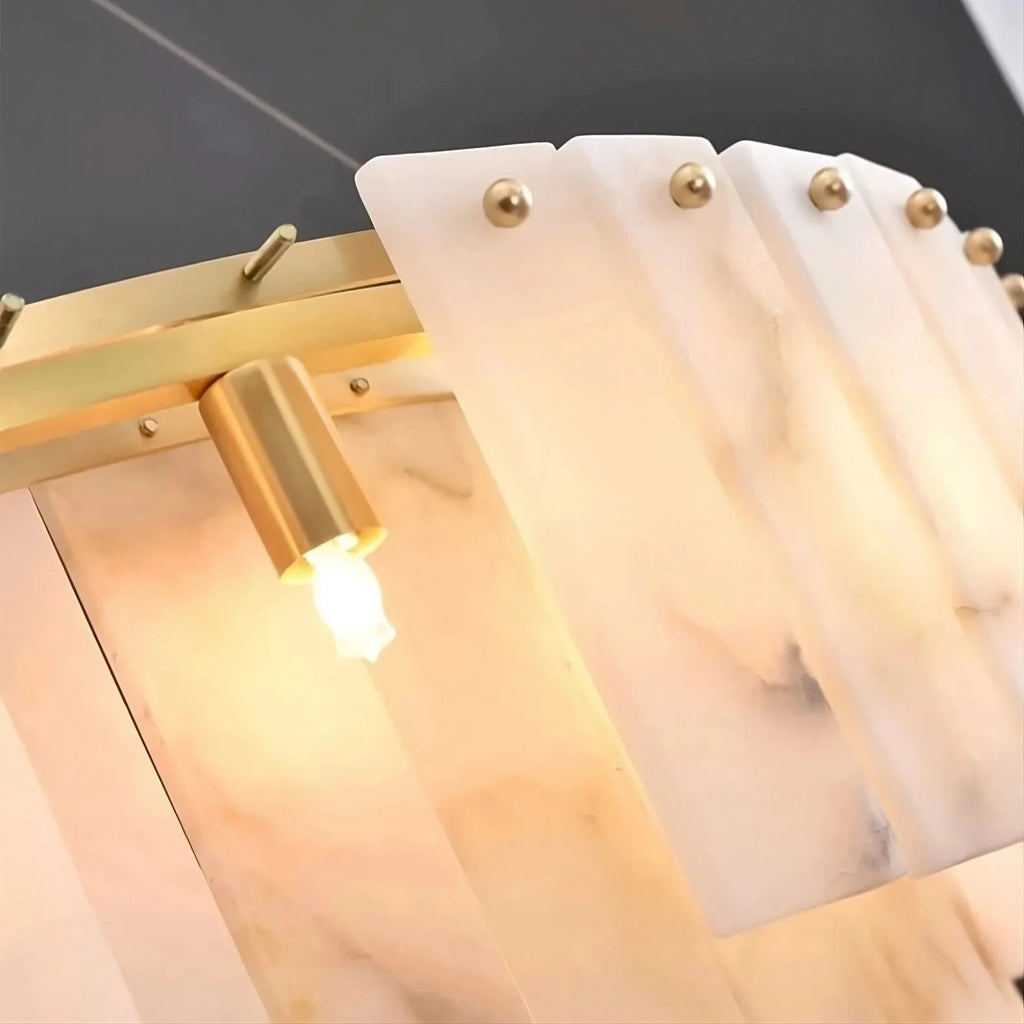 DOUBLE ROUND ALABASTER CHANDELIER | CLFRT05820