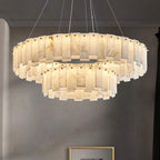 DOUBLE ROUND ALABASTER CHANDELIER | CLFRT05820