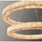 DOUBLE ROUND MARBLE CHANDELIER | CLVC0211