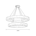 DOUBLE ROUND MARBLE CHANDELIER | CLVC0211