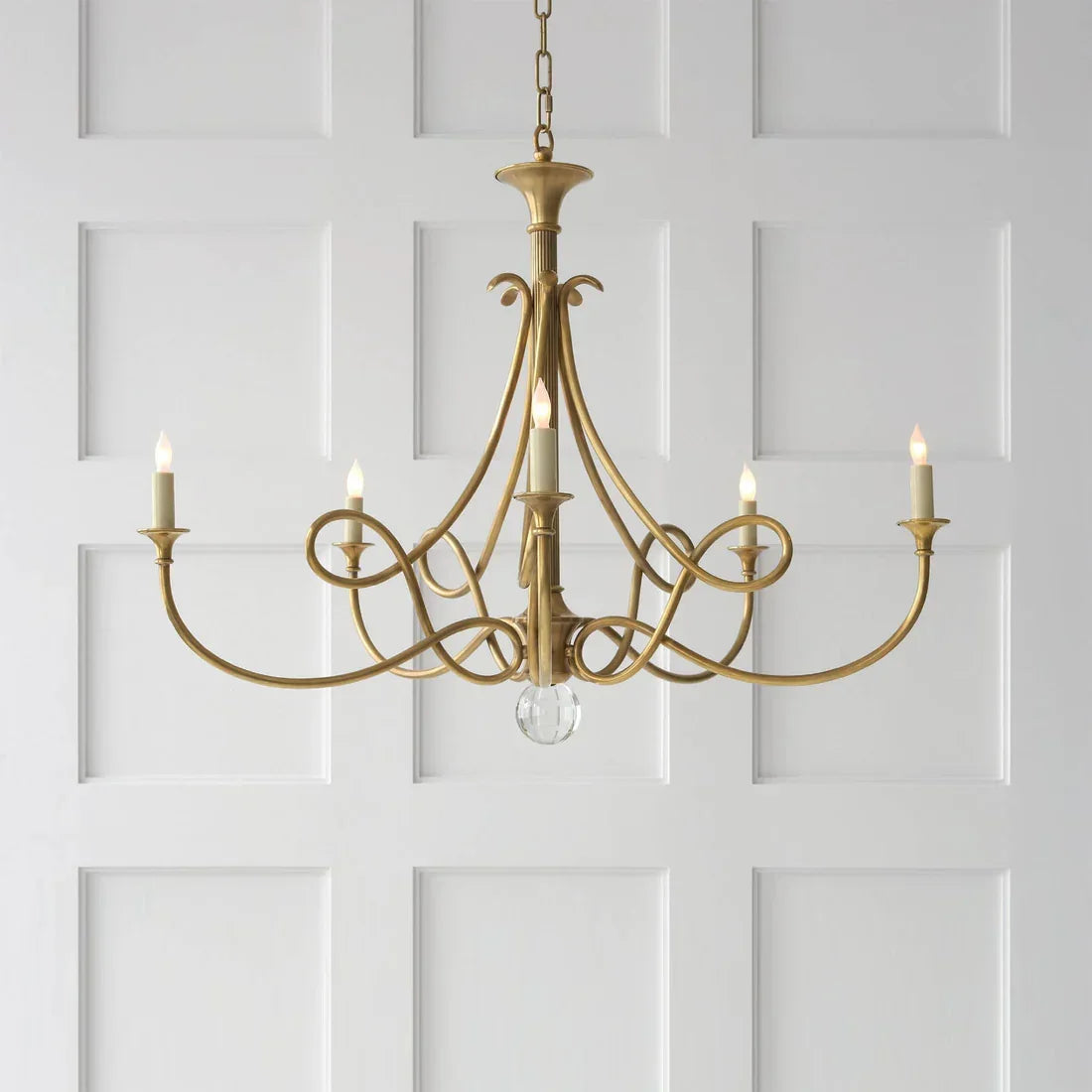 DOUBLE TWIST COPPER CHANDELIER - CL85072A