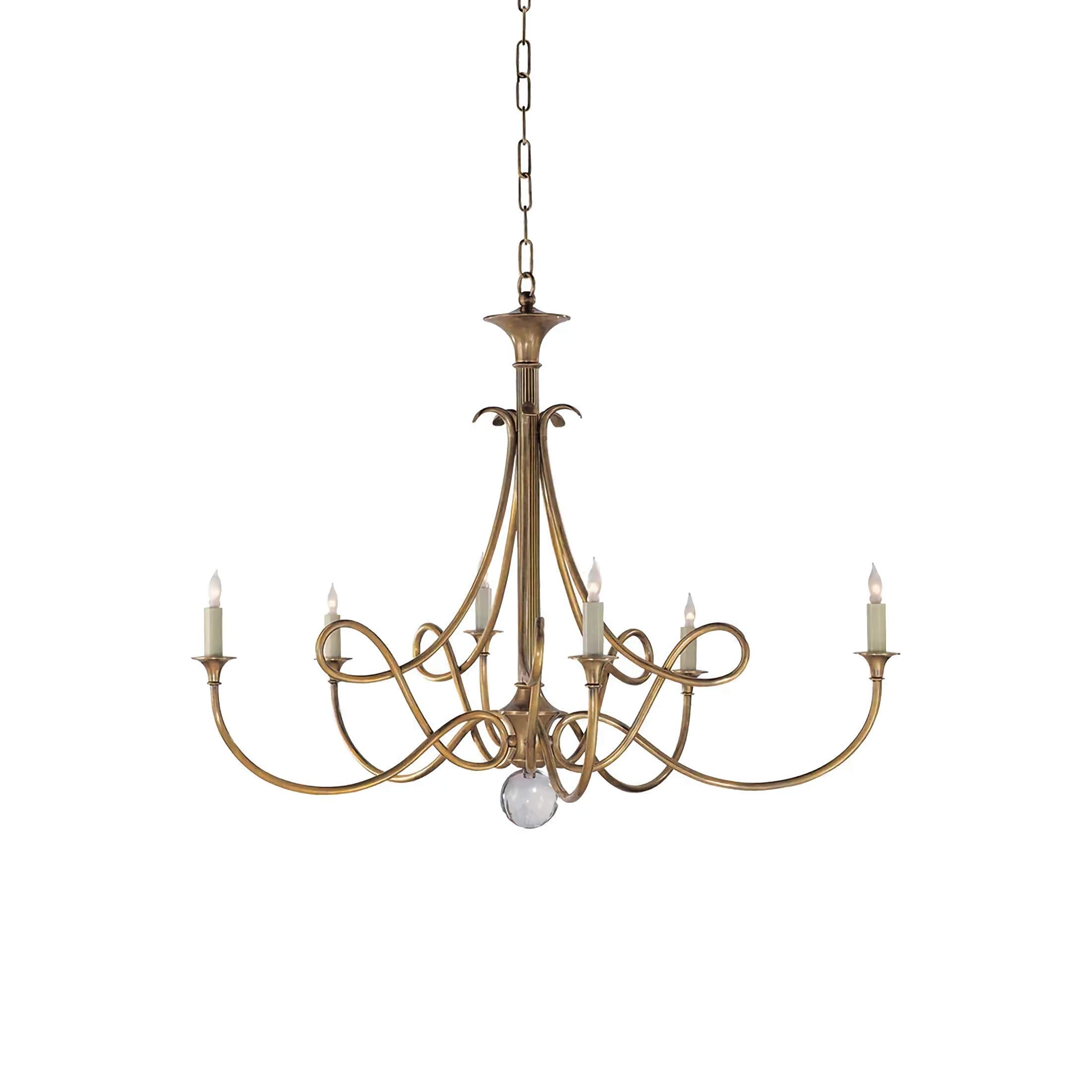 DOUBLE TWIST COPPER CHANDELIER - CL85072A