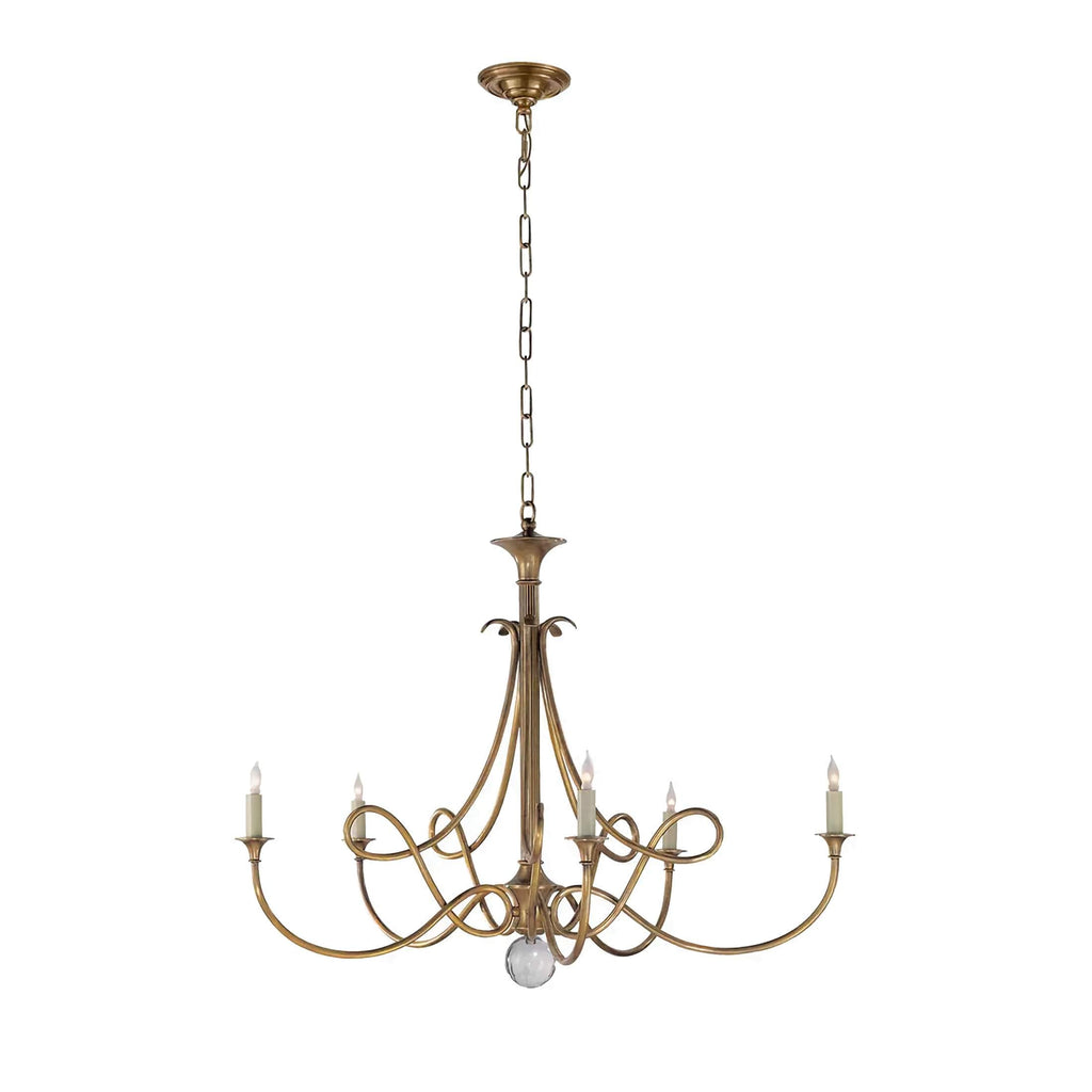 DOUBLE TWIST COPPER CHANDELIER - CL85072A