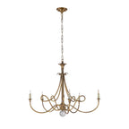 DOUBLE TWIST COPPER CHANDELIER - CL85072A
