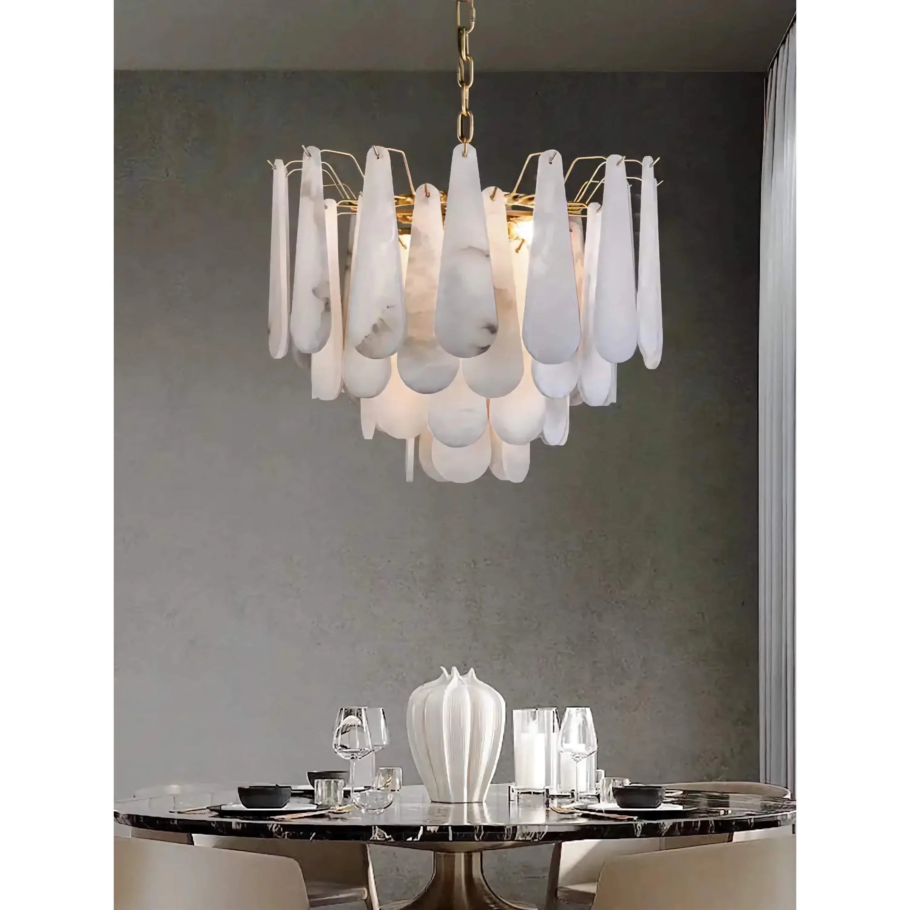 DROP ALABASTER CHANDELIER | CLXZ7410