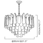 DROP ALABASTER CHANDELIER | CLXZ7410