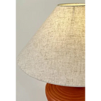 EARTH TONES CERAMIC-PAINTED TABLE LAMP