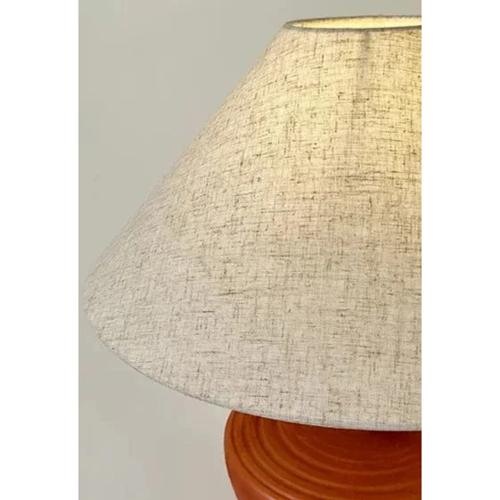 EARTH TONES CERAMIC-PAINTED TABLE LAMP