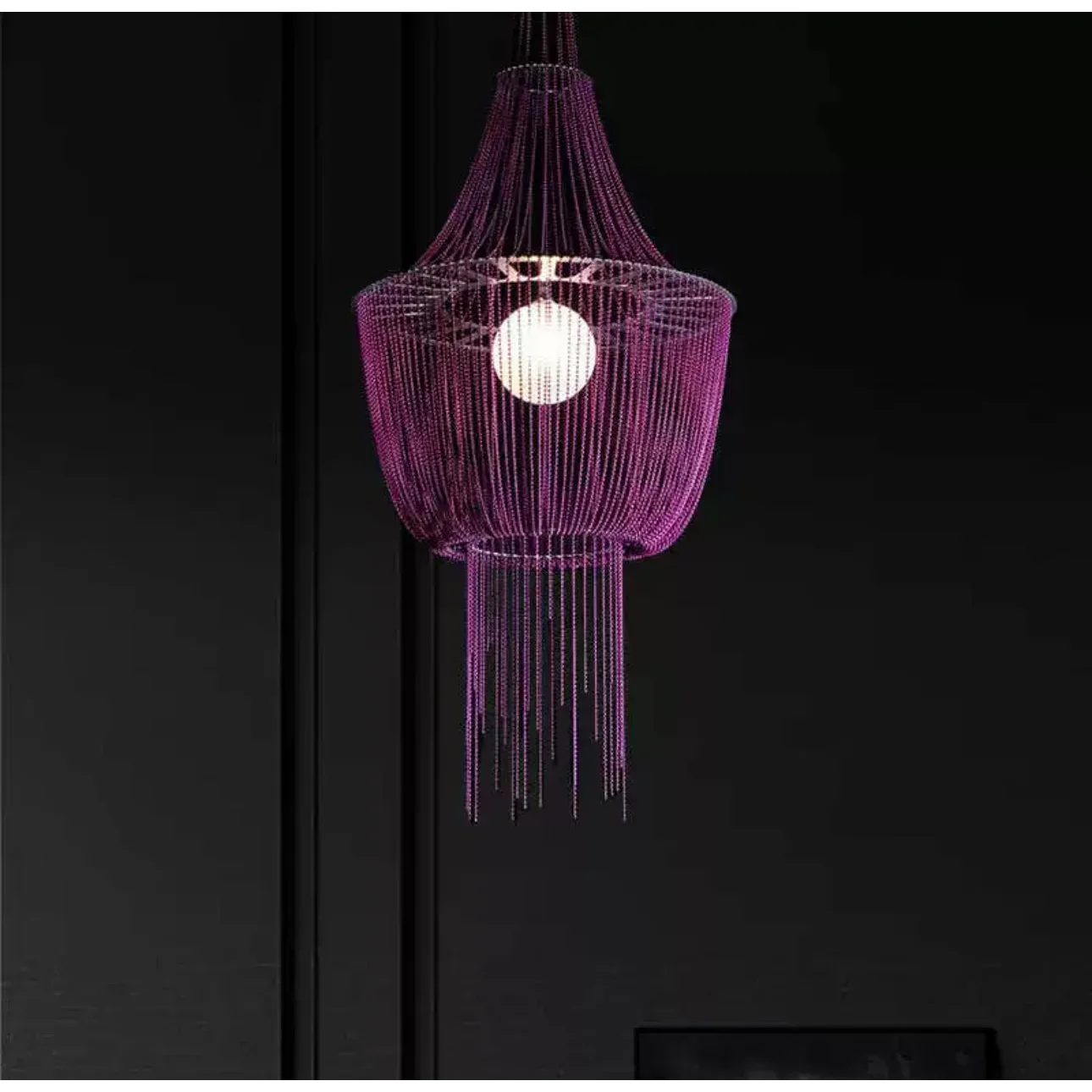 ECLECTIC PURPLE PENDANT CHANDELIER | CLMJ89500