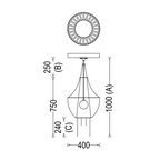 ECLECTIC PURPLE PENDANT CHANDELIER | CLMJ89500