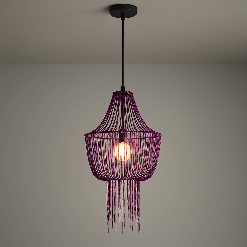 ECLECTIC PURPLE PENDANT CHANDELIER | CLMJ89500