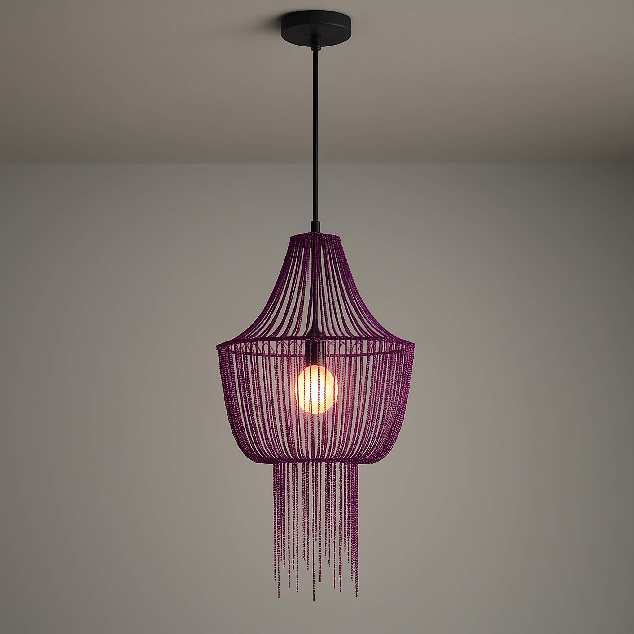 ECLECTIC PURPLE PENDANT CHANDELIER | CLMJ89500