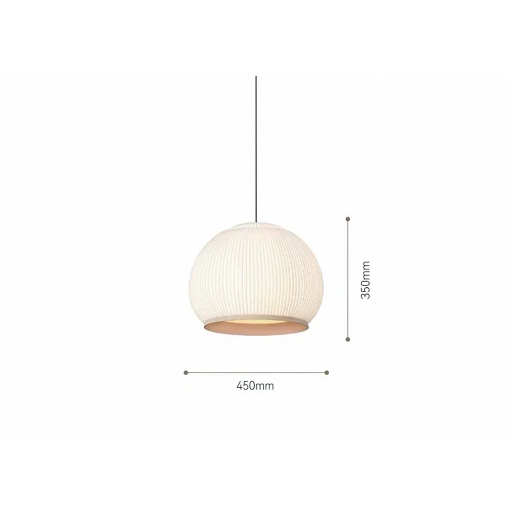 ECRU KNITTING FABRIC PENDANT LAMP