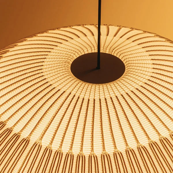 ECRU KNITTING FABRIC PENDANT LAMP