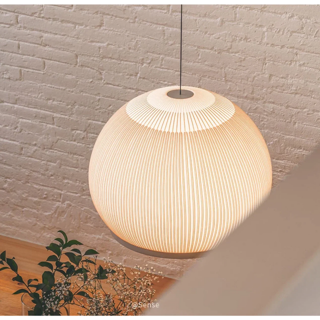 ECRU KNITTING FABRIC PENDANT LAMP