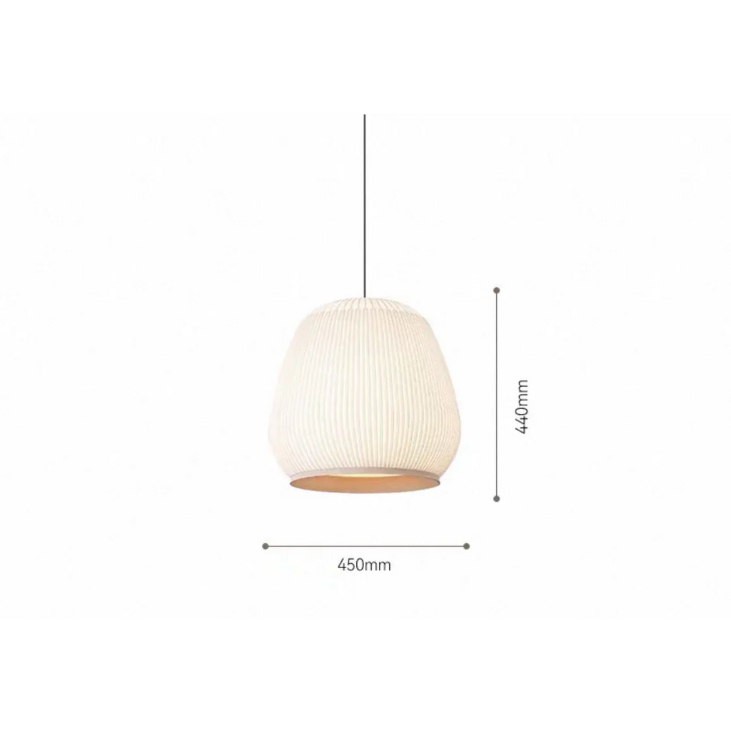 ECRU KNITTING FABRIC PENDANT LAMP